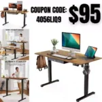 Electric Standing Desk with Drawer, Adjustable Height Sit Stand Up Desk