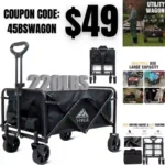 Foldable Wagon with 220lbs Large Capacity