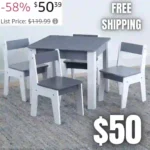 GAP GapKids Table and 4 Chair Set – Greenguard Gold Certified