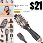 Hair Dryer Brush Lite Hot Comb Portable Blow Dryer Brush Stylish Hair Drying