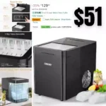 Ice Makers, Portable Countertop Ice Maker with Self-Cleaning