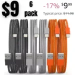 Lightning Cable iPhone Charger 6Pack