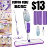 Microfiber Spray Mops for Floor Cleaning – SEVENMAX Foor Mop with 3 Washable Pads