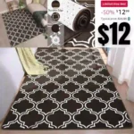 Modern Area Rug for Living Room, Large Memory Foam Indoor Carpet