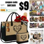 Mothers Day Gifts for Mom – Unique Mothers Day Gift Ideas Jute Beach Tote Bag