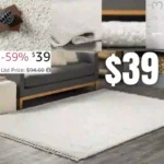 Neva Modern Tasseled Shag Area Rug