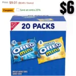 Oreo Mini Mix Sandwich Cookies Variety Pack, 20 Snack Packs