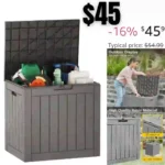 Outdoor Storage Box, 31 Gallon Deck Box Indoor and Outdoor Use