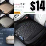 Premium Car Seat Cover with 2X Thicker Sponge Padding For Ultra Comfort