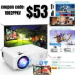 Projector with WiFi and Bluetooth, 2024 Upgrade Outdoor Projector