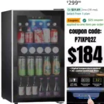 Refrigerator and Cooler, Mini Fridge 130 Can, Little Cooler with Digital Display