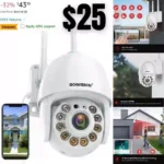 Security Camera Outdoor, Wireless WiFi IP Camera Home Security System 360