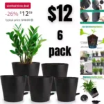 Self Watering Pots Self Watering Planters for Indoor Plants with Deep Saucer Reservoir