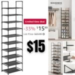 Shoe Rack, 10 Tier Shoe Shelf, Shoe Storage Organizer