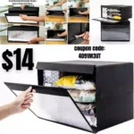 Storage Bags, Foldable Storage Bins, Front Opening Storage with Translucent Window