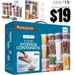 Storeganize Airtight Food Storage Containers With Lids 14pc