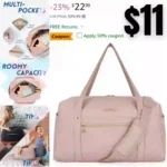 Travel Duffle Bag 31L Quilted Weekender Overnight Bag