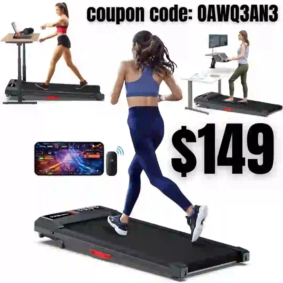 Walking Pad Treadmill, Incline Walking Pad with 300 LBs Capacity