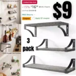 Wall Shelves Set of 3, Floating Shelves Hold up to 55lbs