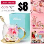 Wisolt Birthday Gifts for Women Mothers Day Gifts for Mom Tea Cup Gifts