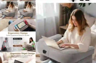 Reading Pillow for Gaming, Portable Soft Air Lap Desk Pillow for Adult